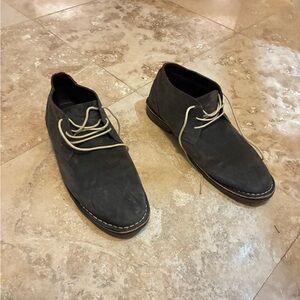 Kenneth Cole Reaction Gray Leather Suede Chukka Desert Wind Boot Size 13 M